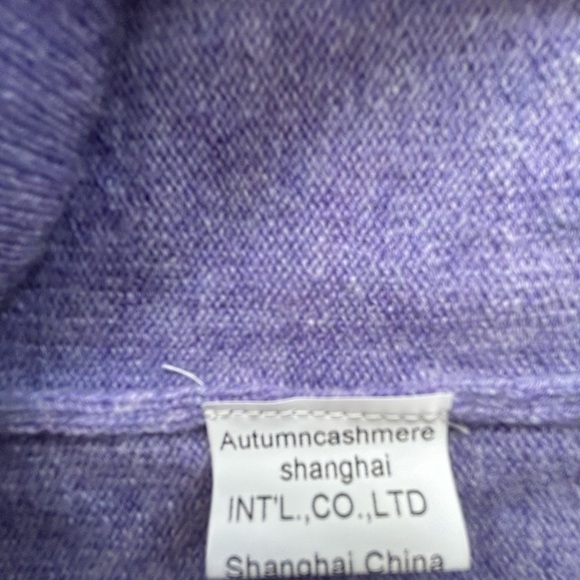 AUTUMN cashmere layered bell sleeved lilac sweater SZ 14 - Picture 7 of 8